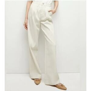 Elegant Cream Wide-Leg Pants